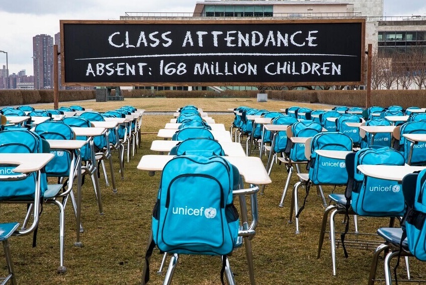 COVID-19: las escuelas de más de 168 millones de niños del mundo llevan casi un año completamente cerradas